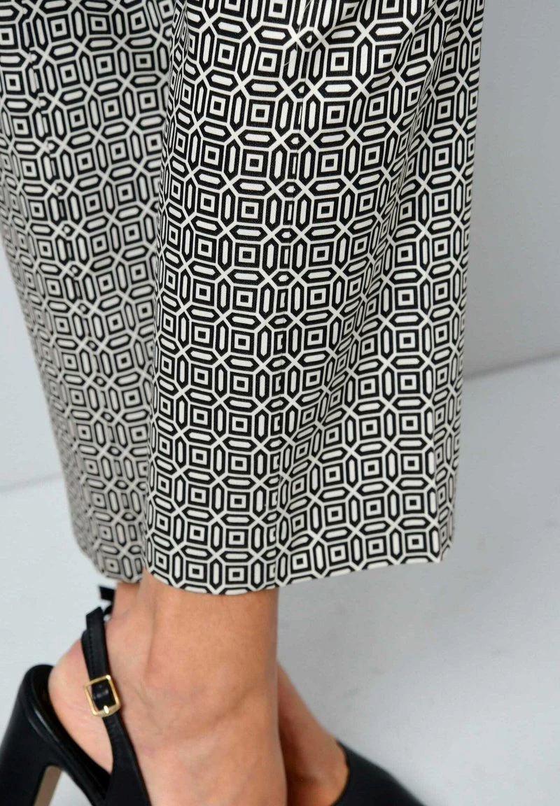 Stoffhose - Schwarz,/off White 6 Stoffhose - Schwarz,/off White – Bild 4