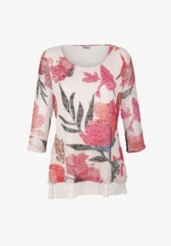 Langarmshirt - Grau Anthrazit Off White -Alba Moda Verkäufe 0558f661301d4525a565b40e566cf0a3