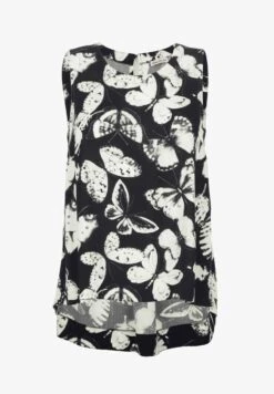 Bluse - Schwarz/weiß -Alba Moda Verkäufe 0878971e023b41b0802f1fce833378e1