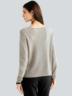 Strickpullover - Taupe 10 Strickpullover - Taupe -Alba Moda Verkäufe 0ef93e494d554f569dd9c84273c5d627
