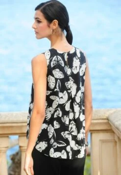 Bluse - Schwarz/weiß -Alba Moda Verkäufe 0f0f2be0dec6412db3c4cb753e147564