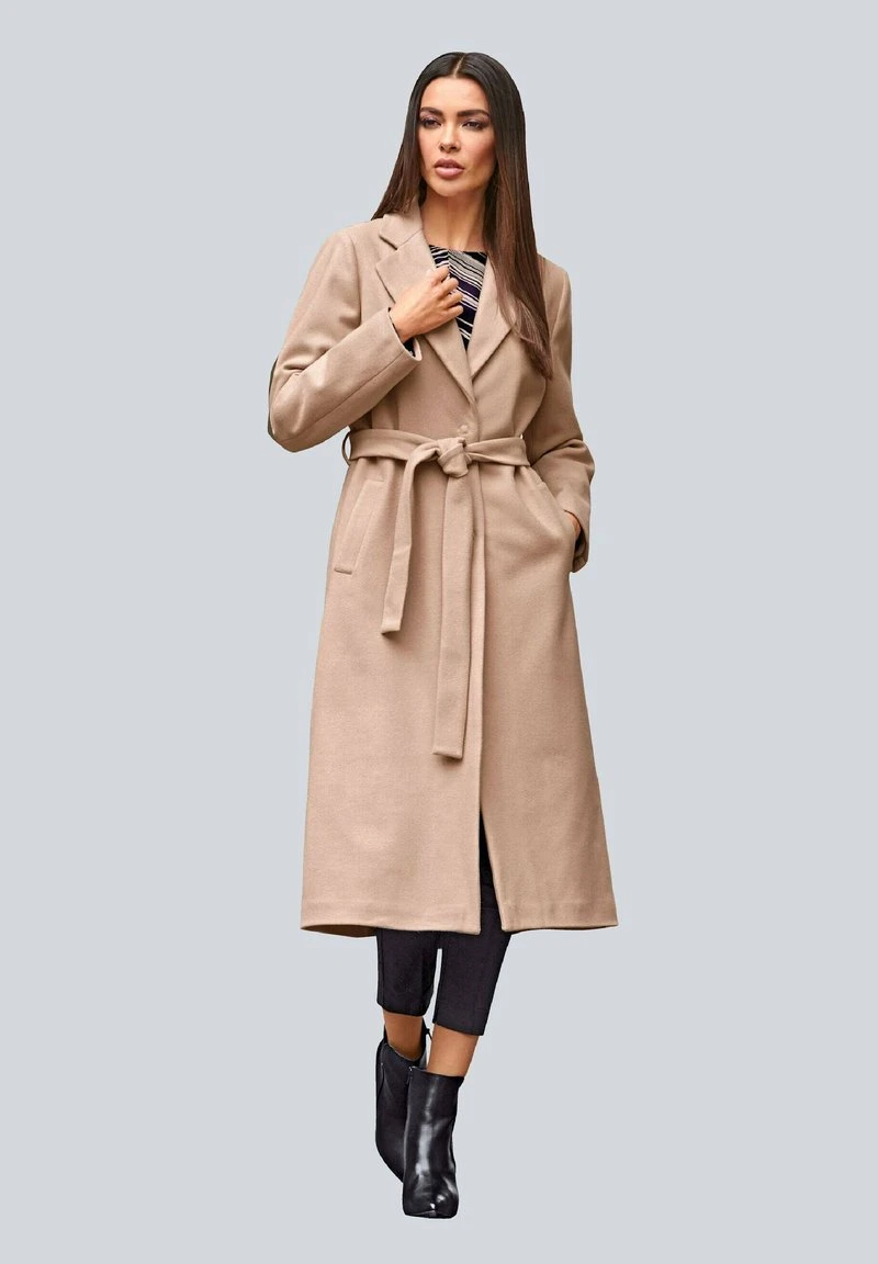 Klassischer Mantel - Taupe 4 Klassischer Mantel - Taupe – Bild 2