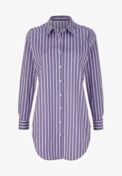 Hemdbluse - Flieder Weiß -Alba Moda Verkäufe 10bc26e8fab14a09aa7cdb03b00a0fa3