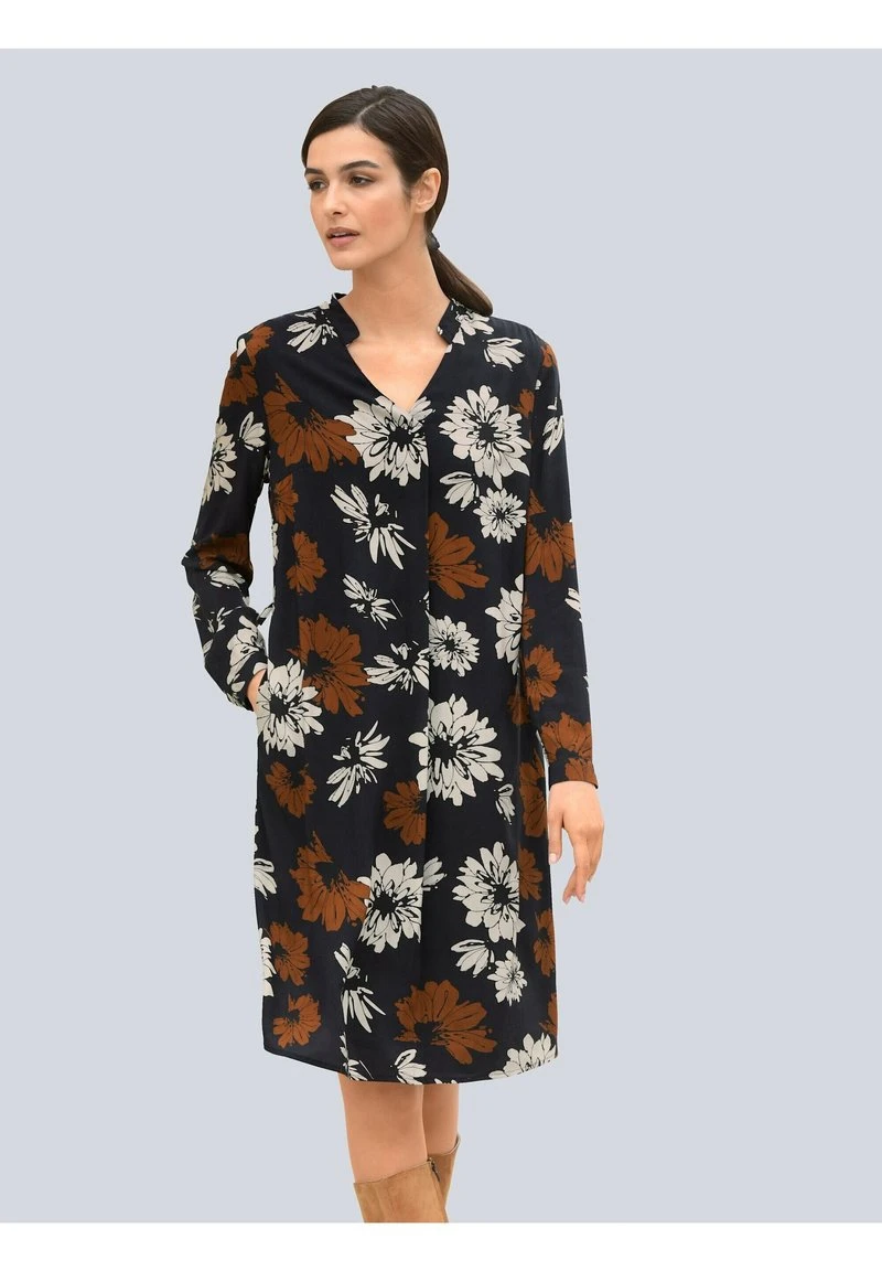 Blusenkleid - Marineblau 3 Blusenkleid - Marineblau