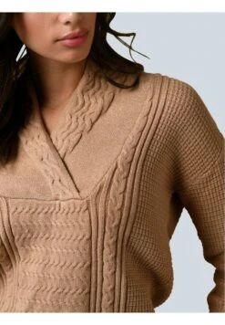 Strickpullover - Cognac -Alba Moda Verkäufe 18d293abb425459696c0272fc138dd30