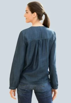 Bluse - Blau -Alba Moda Verkäufe 1beafb562ff54d058546ae7d6fe55e16