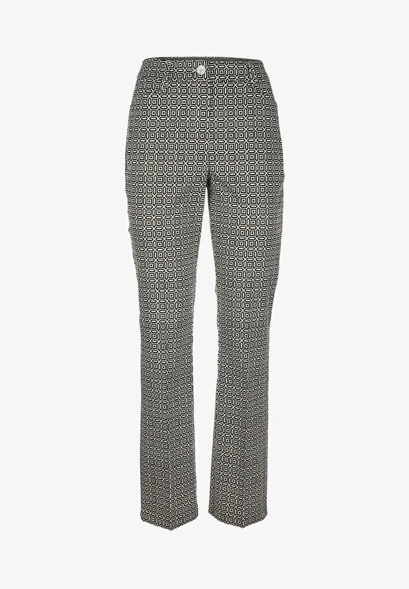 Stoffhose - Schwarz,/off White 7 Stoffhose - Schwarz,/off White – Bild 5