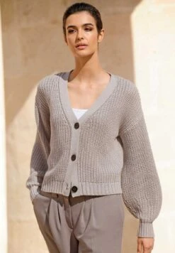 Strickjacke - Taupe 13 Strickjacke - Taupe -Alba Moda Verkäufe 1df9d734143d44b49fb1f7eab0da3b07