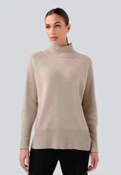 Strickpullover - Marineblau Cognac -Alba Moda Verkäufe 1e0cb580fe9045ba886de75a37347cb6