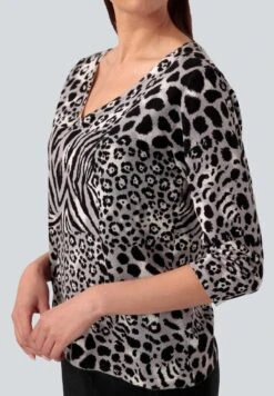 Strickpullover - Schwarz/grau/weiß 11 Strickpullover - Schwarz/grau/weiß -Alba Moda Verkäufe 1f3608a5a92f4cf1b0945219fe192550