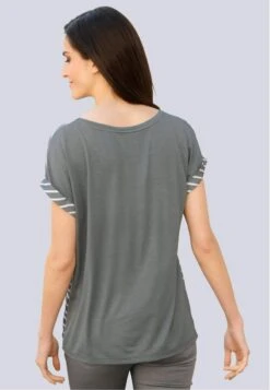 Bluse - Anthrazit,weiß -Alba Moda Verkäufe 1f3e216ae21d475da2bb91bb73325dcc