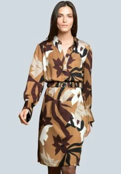 Blusenkleid - Cognac