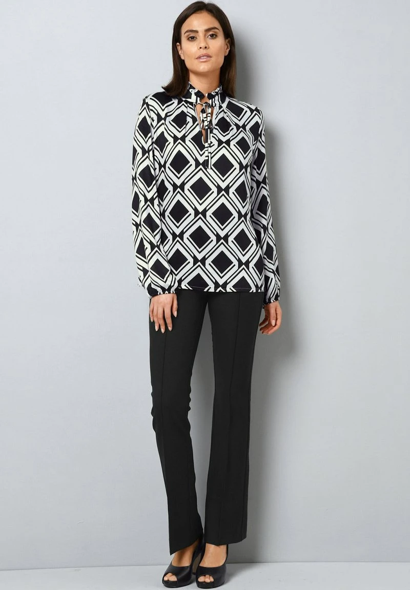 Bluse - Schwarz/off White 8 Bluse - Schwarz/off White – Bild 6