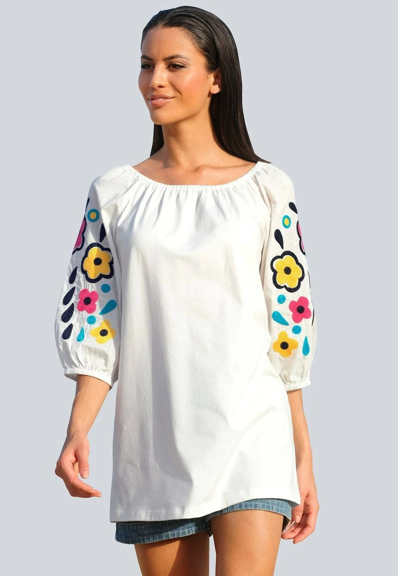 Bluse - Weiß 3 Bluse - Weiß