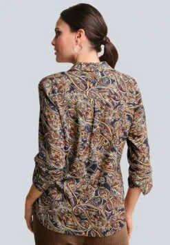 Hemdbluse - Gelb/rot/weiß/marineblau 10 Hemdbluse - Gelb/rot/weiß/marineblau -Alba Moda Verkäufe 2b407f7c1793499693a8ac718382ddf0