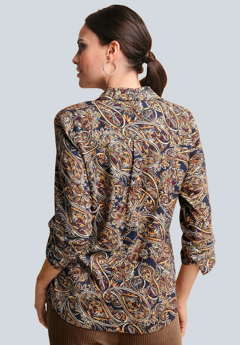 Hemdbluse - Gelb/rot/weiß/marineblau 5 Hemdbluse - Gelb/rot/weiß/marineblau – Bild 3