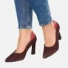 High Heel Pumps - Aubergine