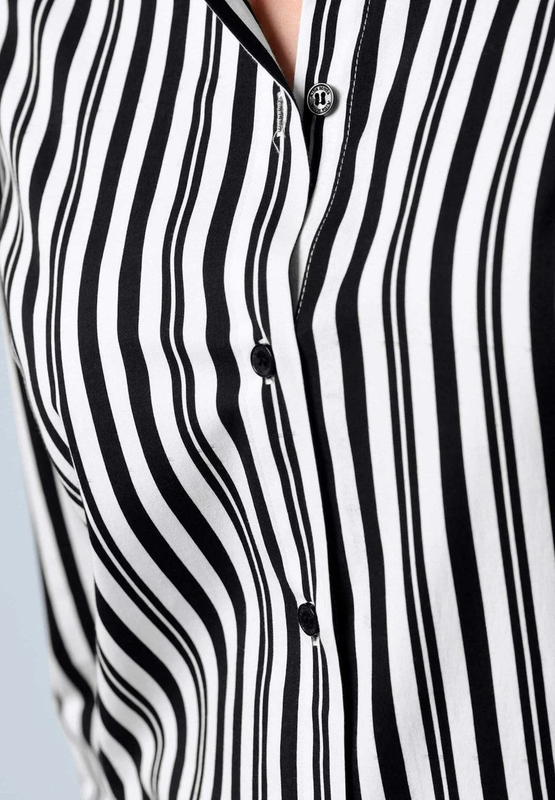 STREIFEN - Hemdbluse - Schwarz/off White 8 STREIFEN - Hemdbluse - Schwarz/off White – Bild 6