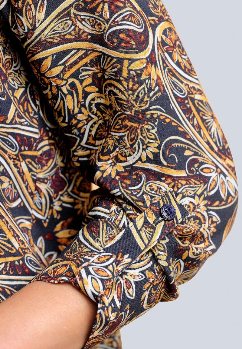 Hemdbluse - Gelb/rot/weiß/marineblau 7 Hemdbluse - Gelb/rot/weiß/marineblau – Bild 5