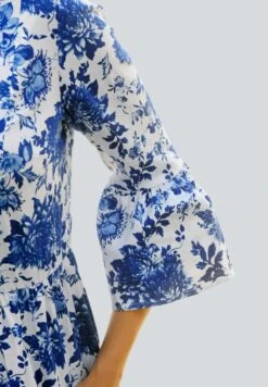 Freizeitkleid - Blau Weiß -Alba Moda Verkäufe 30c7234903664a7aa331e59f479213b3