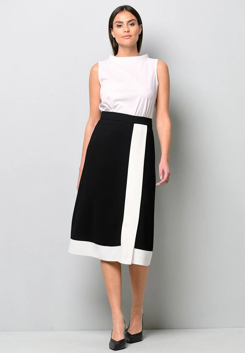 Wickelrock - Schwarz/ Weiß 4 Wickelrock - Schwarz/ Weiß – Bild 2