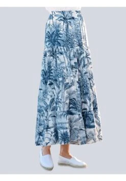 Faltenrock - Blau Weiß