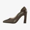 High Heel Pumps - Khaki -Alba Moda Verkäufe 381aed8441f94610ac3196f90a20d8af