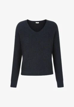 Strickpullover - Marineblau 9 Strickpullover - Marineblau -Alba Moda Verkäufe 3b40ab01b4e94573bf1267137aef83d2