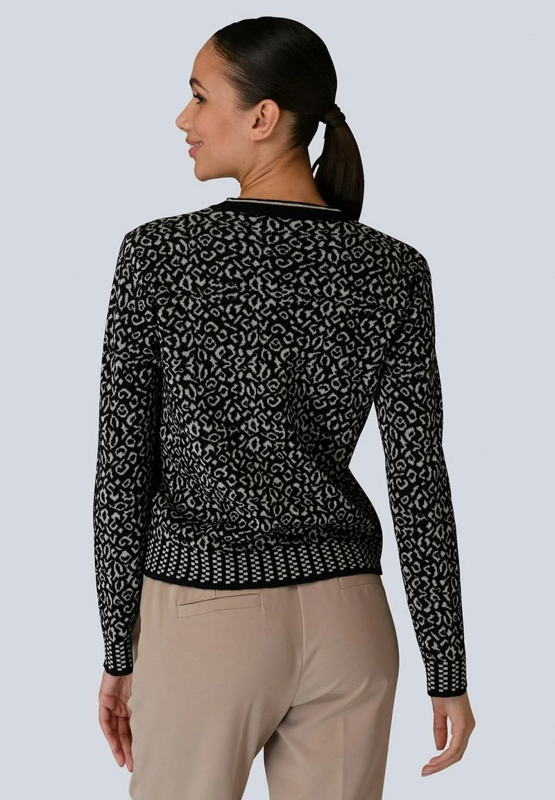 Strickpullover - Schwarz Ecru 5 Strickpullover - Schwarz Ecru – Bild 3