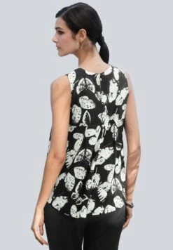Bluse - Schwarz/weiß -Alba Moda Verkäufe 3ccf845a6a3d44aeac087d723cfdbbf2