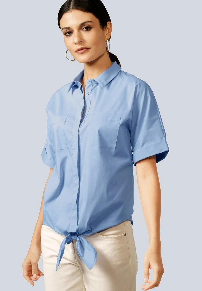 Hemdbluse - Blau 3 Hemdbluse - Blau