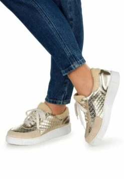 Sneaker Low - Goldfarben