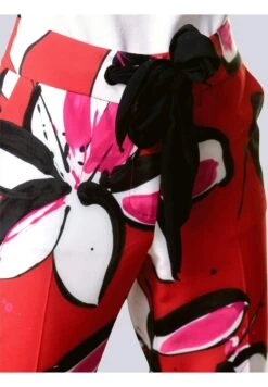 DRUCKHOSE - Stoffhose - Rot,schwarz,off-white -Alba Moda Verkäufe 4690687e92e64e329515f34521e72821