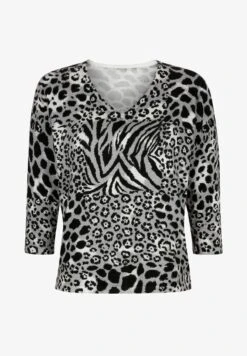 Strickpullover - Schwarz/grau/weiß 13 Strickpullover - Schwarz/grau/weiß -Alba Moda Verkäufe 46d91e036d5e4bbb8f629ee0af7df7ea