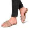 Pantolette Flach - Taupe -Alba Moda Verkäufe 480aa74494d2427193b33e26bb22aca0