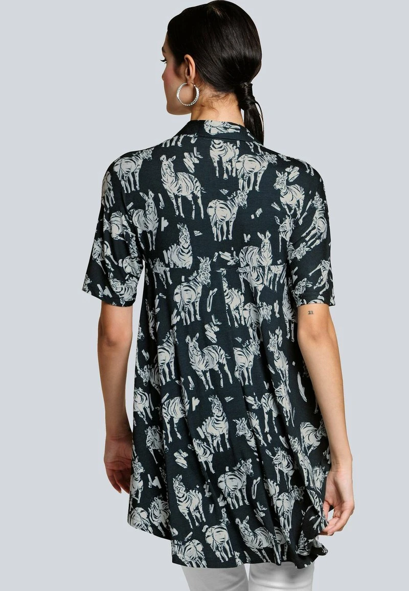 Hemdbluse - Schwarz/off-white 5 Hemdbluse - Schwarz/off-white – Bild 3