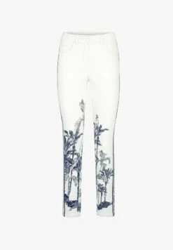 Stoffhose - Offwhite/marineblau -Alba Moda Verkäufe 4b287dcc08724c21aacefda05e14adea 1