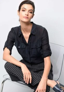 Hemdbluse - Marineblau 13 Hemdbluse - Marineblau -Alba Moda Verkäufe 50be929d3d404059b0ec383039af0b46