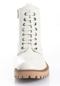 Schnürstiefelette - Weiß -Alba Moda Verkäufe 515acb9ff3c6421cb2399cd4f791ba6f