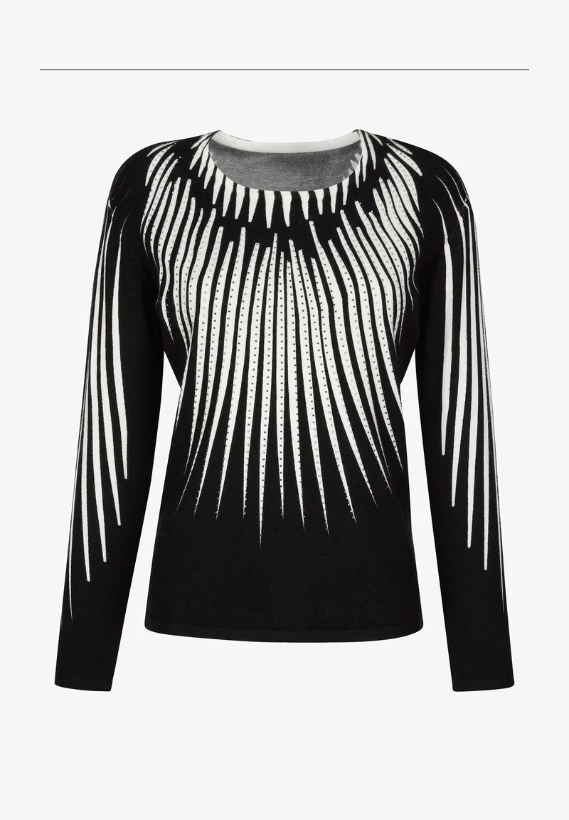 Strickpullover - Schwarz/weiß 7 Strickpullover - Schwarz/weiß – Bild 5