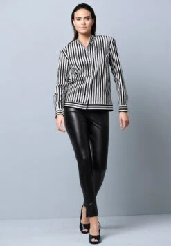 STREIFEN - Hemdbluse - Schwarz/off White 9 STREIFEN - Hemdbluse - Schwarz/off White -Alba Moda Verkäufe 53be19915487412cb36674f557df60e7