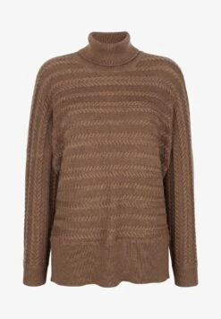 Strickpullover - Braun -Alba Moda Verkäufe 546eb63c6d6e4be79ef5878be359f1fd