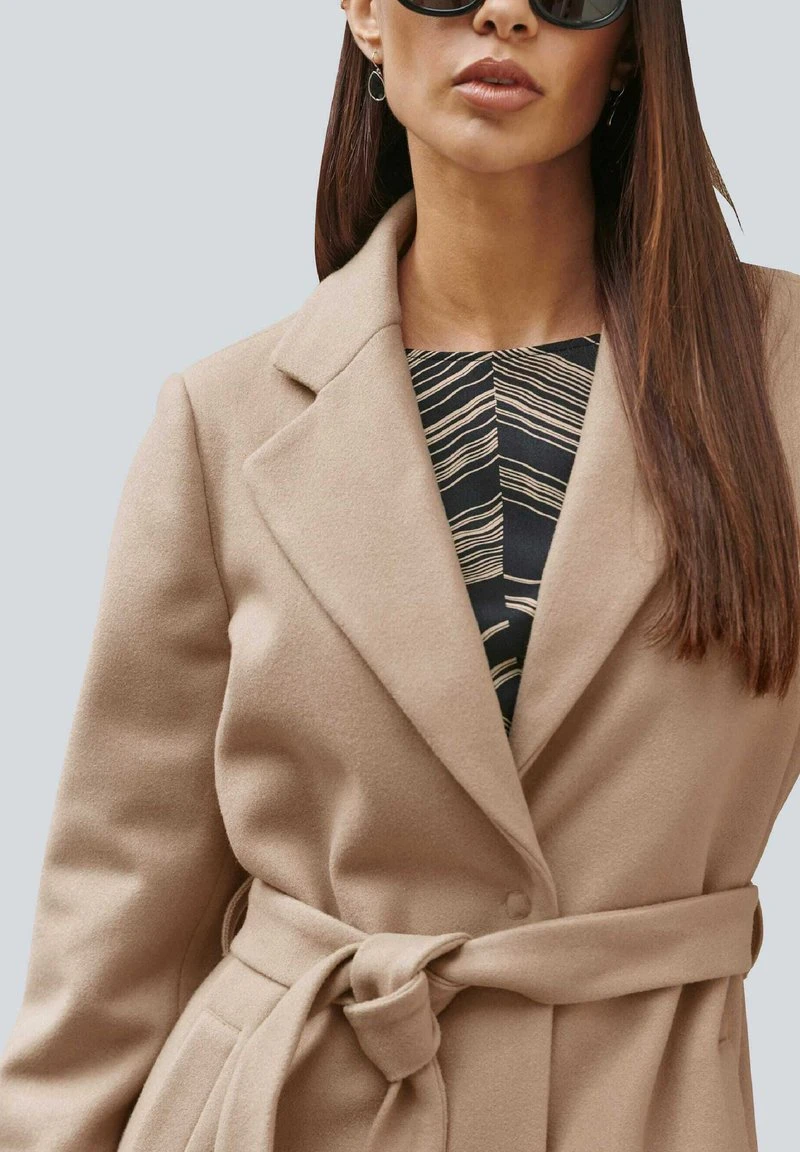 Klassischer Mantel - Taupe 7 Klassischer Mantel - Taupe – Bild 5