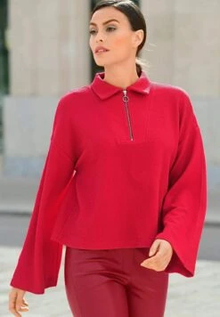 Poloshirt - Rot -Alba Moda Verkäufe 5711a798fb9d4e4faf45a404b96dd679