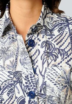 Blusenkleid - Off-white Marineblau 12 Blusenkleid - Off-white Marineblau -Alba Moda Verkäufe 5741d6c42b504042a2ef7708481bbaed