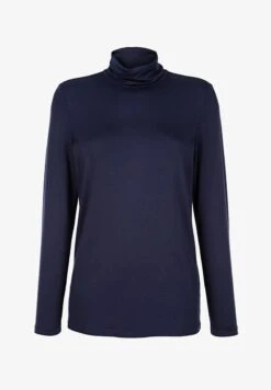 Langarmshirt - Marineblau