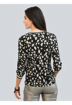 Langarmshirt - Schwarz,off-white,taupe -Alba Moda Verkäufe 59f1474da2bb4e5da9fdda36429d8630