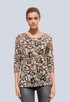 Langarmshirt - Grau Anthrazit Off White -Alba Moda Verkäufe 5ab7de16f4664ec29679fda3f66df911 2