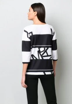 Langarmshirt - Schwarz Weiß 10 Langarmshirt - Schwarz Weiß -Alba Moda Verkäufe 5d7779b4384d4b79aad03416a03dec9a