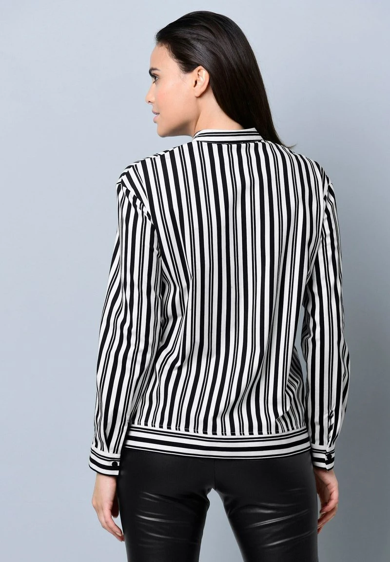 STREIFEN - Hemdbluse - Schwarz/off White 5 STREIFEN - Hemdbluse - Schwarz/off White – Bild 3